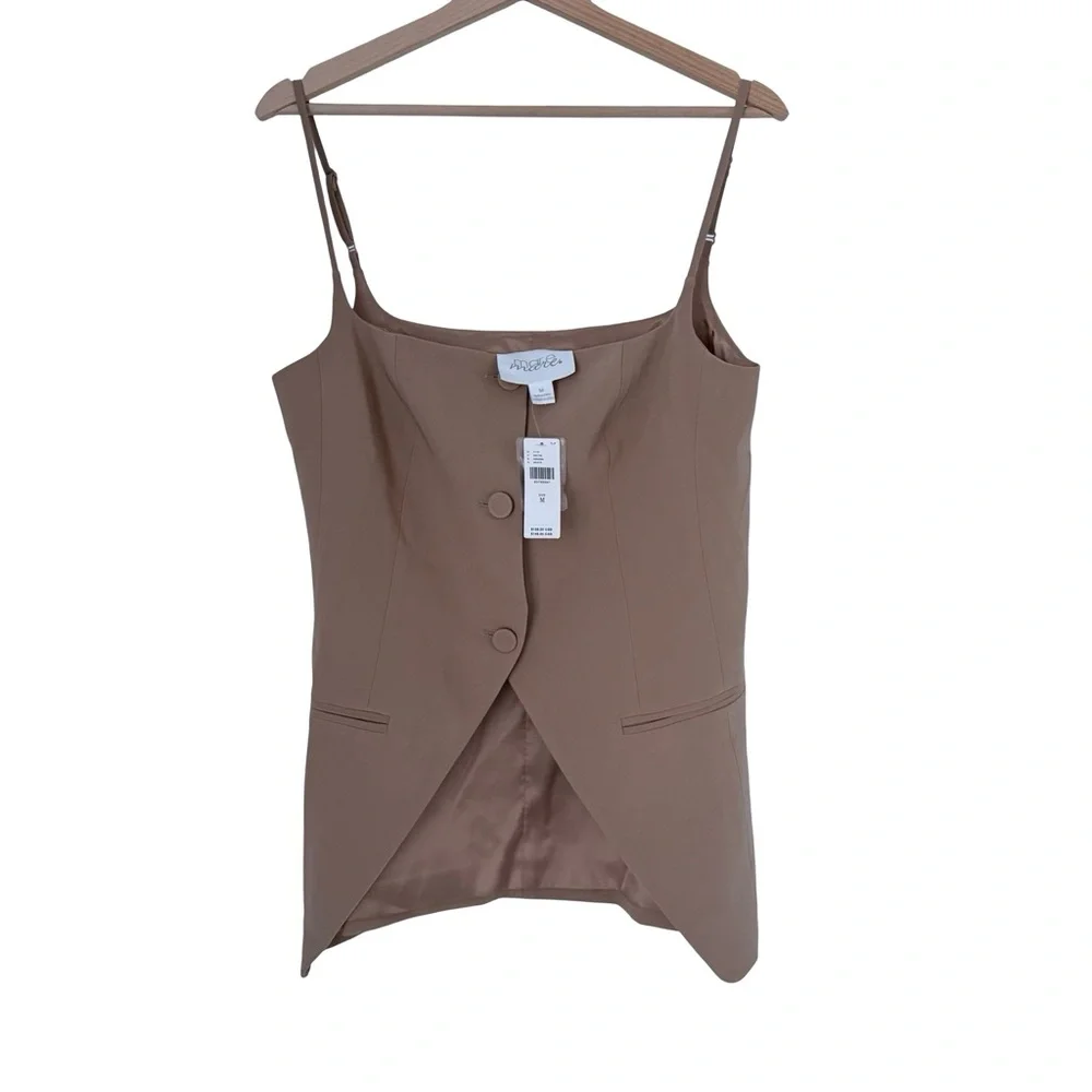 NWT Anthropologie Mare Mare Square Neck Vest Top Sz M - Picture 4 of 8